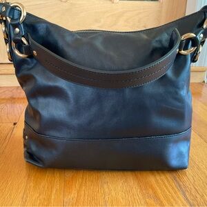 Cole Haan Black Leather Shoulder Bag
